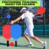 Kids Pickleball Paddles Set of 2 - Lightweight Pickleball Racket, Outdoor Games for Kids Ages 4-8, Pickleball Gifts for Training Beach & Backyard Ages 8-12