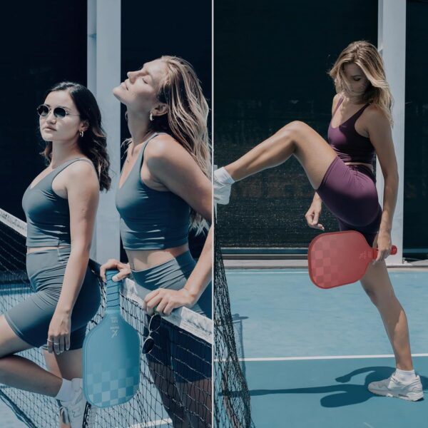 Pickleball Paddle Carbon Fiber USAPA Approved Thicker Honeycomb Core Pickle Ball Rackets Gift with Cover for Women and Men