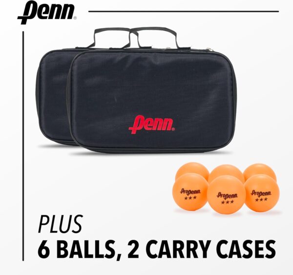 Penn 5.0 Professional Ping Pong Paddles - Choose Single Table Tennis Paddle, or Deluxe 2 or 4 Player Kit with Balls and Storage Case