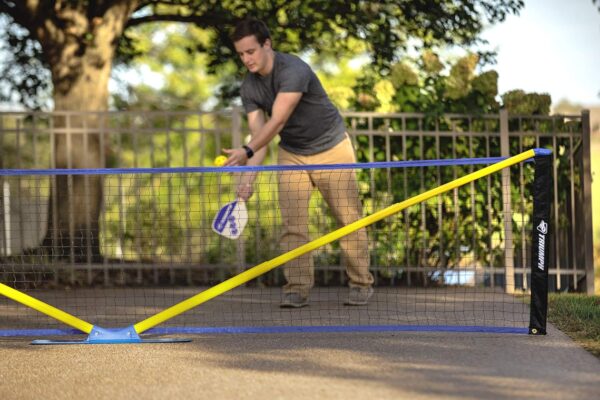 Triumph Sports Multi-Sport Versatile Combo Outdoor Game Net Set Includes Volleyball, Badminton, and Pickleball, Blue (35-7510-2)