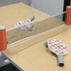NPW Tabletop Pickleball Game Set | Indoor Desktop Pickleball Includes Net, Pickleball Balls, and Two Paddles | Pickleball Set