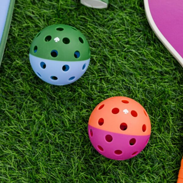 Kate Spade New York Let's Rally Blue and Pink Pickleball Set Including 2 Paddles, 2 Paddle Covers, and 2 Pickleball Balls Two Tone, Let's Rally