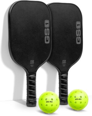 GoSports GS1 Pickleball Paddles - Single, 2 Pack, or 4 Pack - USAPA Approved Fiberglass Pickleball Paddles