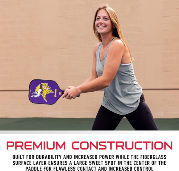 Franklin Sports NFL Pro Pickleball Paddle – 13MM Signature Series Pro Pickleball Paddle with MaxGrit Surface - Official NFL Team – USAP Approved - Premium Quality - Authentic NFL Team Logos