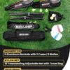 Boulder Sports All-in-One Pickleball & Badminton Set - Portable, Adjustable Net with Paddles & Rackets