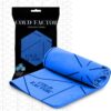 COLD FACTOR Cooling Neck Towel-Chill Pad Lasts 5 Hours Premium PVA Cooling Towel for Neck and Face-UPF 50+(Blue)