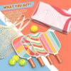 Pickleball Paddles Set of 4, USAPA Approved Premium Wood Pickleball Set with 4 Pickleball Balls and 1 Carry Bag Pickleball Rackets with Ergonomic Cushion Grip for Women Youth