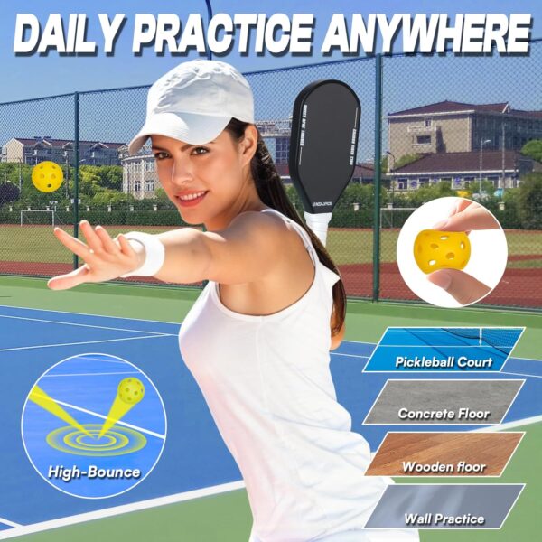 Mini Pickleball Balls 50-Pack with 5 Bright Colors - Soft Quiet Pickleball Balls for Improve Accuracy, Paddle Control & Reflex Skills - Essential Pickleball Training Tools for All Players