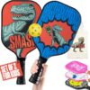 81BvEZv7zpL._AC_SL1500_.jpg Sportbit Kids Pickleball Paddles Set of 1 or 2 - Child Size Pickleball Paddle for Kids Small and Lightweight - Carbon Fiber Youth Pickleball Paddle Set with Bag for Children Under 12.