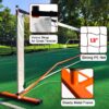 Zdgao Pickleball Net for Driveway with 22FT Regulation Size Pickleball Net, 4 Outdoor Pickleballs and Carry Bag, Weather Resistance Strong Steel Frame