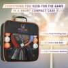 Ping Pong Paddles Set of 4 Rackets, 8 Balls & 1 Carrying Case. This Remarkable Table Tennis Set is The Perfect Solution for 4-Player and 2-Player Indoor and Outdoor Tournaments and Recreational Games