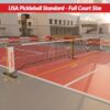 Portable Pickleball Net System - Official Regulation Size Pickle Ball Net for Outdoor and Indoor Use Durable and Lightweight Pickleball Nets for Competitive and Recreational Play