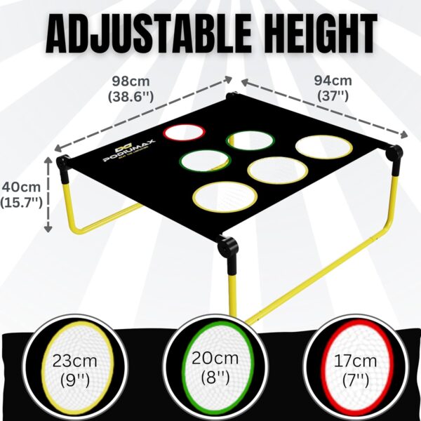 PodiuMax Pickleball Target Net, Portable Training Aid for Accuracy and Skill Development