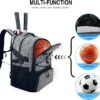 WOLT Tennis Bag - Large Tennis Racket Backpack for Men & Women - Ventilated Shoe Compartment - Holds 2 Rackets