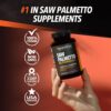 Saw Palmetto Supplement with Stinging Nettle and Pumpkin Seed Extract - Advanced 3X Formula - DHT Blocker Urinary Health and Prostate Support for Mens Health - Vegan, Non-GMO Capsules - 2 Month Supply