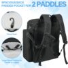 Pickleball Bag for Men and Women, Pickleball Backpack Fits 4 Paddles, Pickleball Equipment Bag with Shoe Compartment