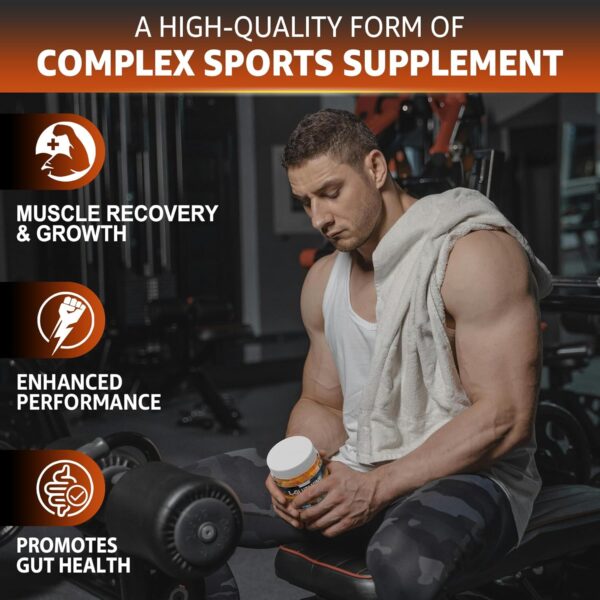 L-Glutamine 1000mg Exercise Gummies — Promotes Muscle Recovery and Growth, Enhances Performance. With Beta-Alanine, BCAAs, Magnesium Glycinate, Potassium, Sodium, Ashwagandha,Extra Chewy,2 PACK