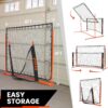 Fraxa Pickleball Rebounder Training Equipment - Pickleball Net for Solo Practice Drives Dinks Volley Accuracy - Portable for Outdoor Driveway Backyard Indoor Garage