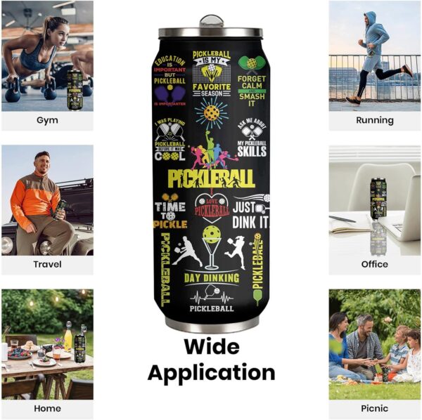 Pickleball Tumbler Cup Travel Mug With Lid,Pickleball Lover Birthday Gifts Stainless Steel Vacuum Coffee Mug Cup Pickleball Gifts For Women Men 17 Oz