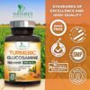 Turmeric Curcumin Supplement 2000mg with Glucosamine Chondroitin & Ginger, 95% Curcuminoids, BioPerine Black Pepper for Best Absorption, Nature's Joint Support, Non-GMO, Bottled in USA - 120 Capsules