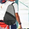 Cosmos Padel Racket Bag Pickleball Paddle Sling Backpack Padel Racquet Storage Bag, Padel (Paddel Tennis) Equipment Carrying Bag with Mesh Pocket for 2 Paddles Ball Water Bottle & Accessory