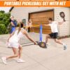 Small Mini Pickleball Net 5FT Portable Game Pickleball Practice Net for Driveway, Outdoor Indoor Pickle Ball Equipment Dink Training Aid