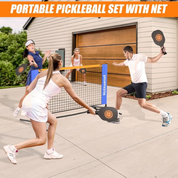 Small Mini Pickleball Net 5FT Portable Game Pickleball Practice Net for Driveway, Outdoor Indoor Pickle Ball Equipment Dink Training Aid