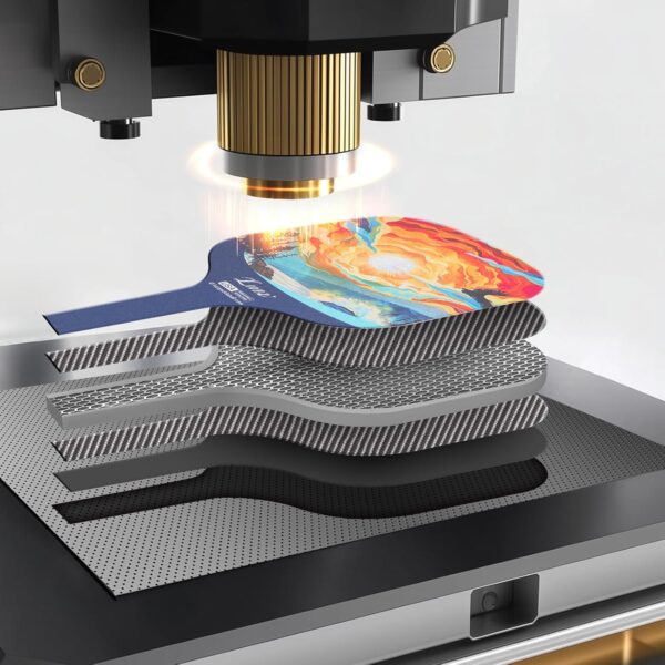 LUZZ Pickleball Paddles, T700 Carbon Fiber Pickleball Paddle Sandblasted Surface with Honeycomb Core Pickle Ball Rackets for Ultimate Spin & Control