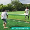 Zdgao Portable Pickleball Net for Driveway, 22 FT Regulation Size & 11 FT Half Court Size Pickle Ball Net with Pickleballs and Carry Bag, 2 in 1 Pickle Ball Net Set for Backyard