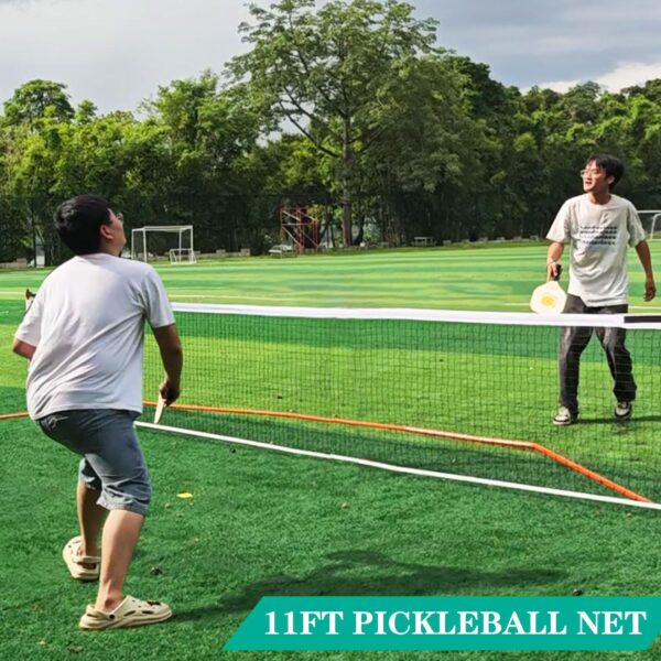 Zdgao Portable Pickleball Net for Driveway, 22 FT Regulation Size & 11 FT Half Court Size Pickle Ball Net with Pickleballs and Carry Bag, 2 in 1 Pickle Ball Net Set for Backyard