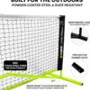 10ft Mini Pickleball Net Set – Half Court Pickleball Net with Ball Holder, Premium Travel Bag & 4 Pickleballs – Easy Setup, Heavy-Duty Frame & Reinforced Fabric Net for Driveway
