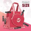 Newluck Pickleball accessories Tote Bag for Women Men with Paddle Cover Pocket External Ball Bag and Adjustable Shoulder Strap Fence Hook