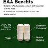 Smarter Nutrition Essential Amino Acids (EAA) Capsules - 1 Gram Per Serving of All 9 EAAs - Supports Muscle Mass & Exercise - Non-GMO, Vegan, Gluten Free - 180 Count[90-Day Supply]