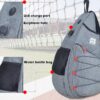 Tennis Bag for Men Women, Racquetball Pickleball Paddle Squash Sling Bags Crossbody Sports Backpack Adult with USB Charge Port