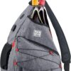 Tennis Bag for Men Women, Racquetball Pickleball Paddle Squash Sling Bags Crossbody Sports Backpack Adult with USB Charge Port