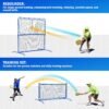 6FT Mini Pickleball Practice Net, Rebounder for Dink Volley Solo Training, Small Pickleball Net for Competitive Game, Freely Convertible Setup for Outdoor Driveway Backyard and Indoor Garage