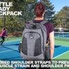 Flight Level Pickleball Backpack - Pickleball Bag for Men and Women - Fits 4 Paddles - Shoe Compartment, Fence Hook, Storage Pockets for Water Bottles, Pickleballs, Clothing, Racquet/Paddle Storage