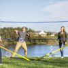 Triumph Sports Multi-Sport Versatile Combo Outdoor Game Net Set Includes Volleyball, Badminton, and Pickleball, Blue (35-7510-2)