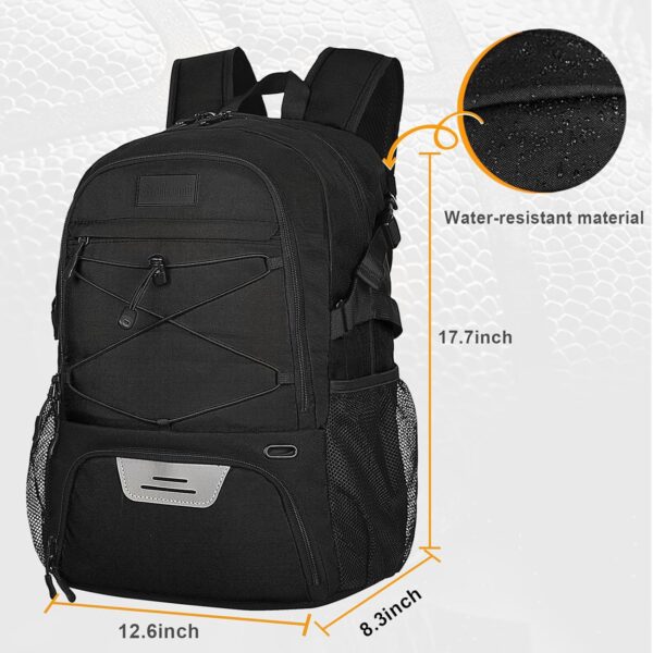Goloni Soccer Backpack,Basketball Backpack with Ball Compartment & Shoe Compartment,Backpack for Basketball,Soccer