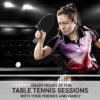 Killerspin Jet Set of 2 - Ping Pong Paddles Combo Package - Red & Black Table Tennis Rackets - 3 White Ping Pong Balls