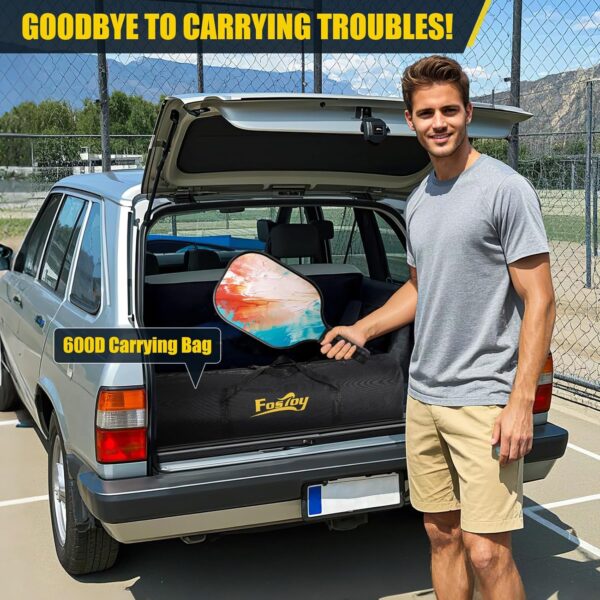Pickleball Set with Net, Portable 3-in-1 Pickle Ball Net with Wheels, 6FT/11FT/22FT Pickleball Net with Carry Bag, Designed for All Weather Conditions Steady Metal Frame for Outdoor Indoor Driveway