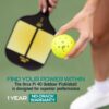 Orca 6 Pack Pickleballs Indoor or Outdoor, USAPA Approved Official Size Crack-Resistant Balls, with 1-Year No-Crack Warranty Perfect for Tournaments