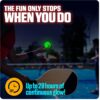 GlowCity LED Pickleball Set: Pack of 4 Glow in The Dark Pickleballs with 20 Hours of Glow Time - Great for Night Time Play