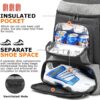 Pickleball Bag for Women & Men Pickleball Backpack with Shoe Compartment & Insulated Pocket Sports Backpack for Paddels, Balls, Accessories