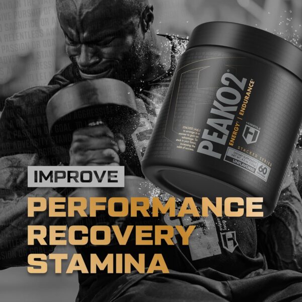 HOSSTILE PeakO2 Organic Mushroom Blend, Workout Supplement for Athletes, Improves Endurance, Power Output & Performance, Pre Workout Supplement, Vegan-Friendly, Unflavored, 60 Servings
