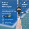 ONISSI Magnetic Pickleball Towel with Clip | Microfiber Sweat Towels for Men and Women | Trendy Accessories and Gifts for Pickleball Lovers
