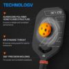 Pickleball Paddles, Carbon Fiber Pickleball Paddle with a 13mm Polypropylene Honeycomb Core, Increased Power and Spin - USAPA Approved