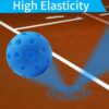 Pickleball Balls, USAPA Approved 40 Holes Outdoor Pickleball Balls, High Elasticity & Durable Paddle Balls for All Style Pickleball Paddles