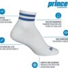 Prince Comfortable Moisture-Wicking Pickleball Ankle 3 Pack Socks- Size Medium-Women & Men