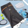 suwasp Pickleball Bag, Extra Large Backpack for Pickleball, Basketball, Tennis, Waterproof Paddle Bag Fits 4 to 10 Paddles, Includes Ventilated Shoe Compartment, Safety Pocket for Women and Men